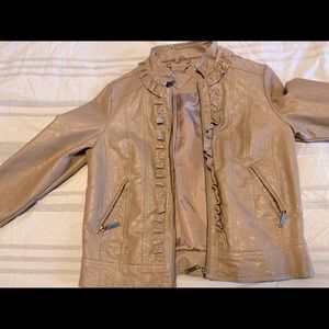 Light brown pleather jacket